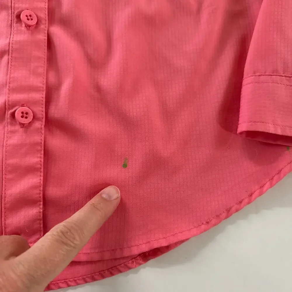 Ocean + Coast Girls Pink Sun Protection Shirt - Size Medium